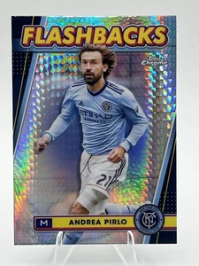 2024 Topps Chrome MLS - FLASHBACKS PRISM  Refractor #126 Andrea Pirlo NYCFC - Picture 1 of 2
