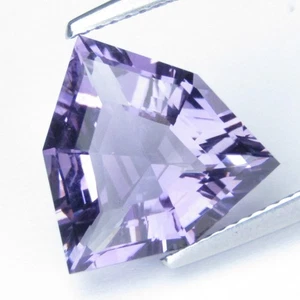 5.20Cts Stunning Natural Amethyst Trillion Precision Cut Collection Gemstone - Picture 1 of 5