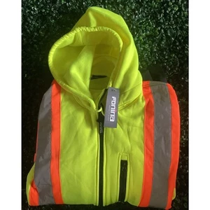 Fonirra High Visibility Hoodie Adult 5XL Construction Work Jacket Sweatshirt Men - Picture 1 of 5