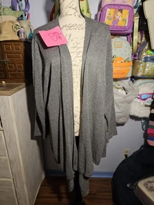 Catherine’s Plus Gr. 3x grau Strick Cardigan vorne offen schimmernd - Bild 1 von 10