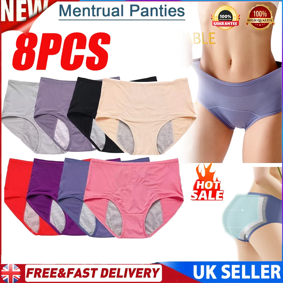 UNUSUAL 8X Everdries Leakproof Underwear Women Incontinence Leak Proof Protective Pant