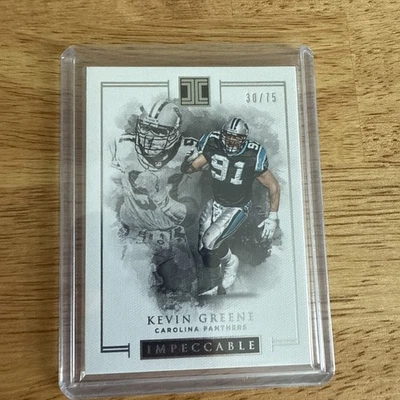 2016 Panini Impeccable - Kevin Greene #60 Silver /75 - Image 1 of 3