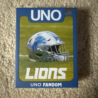 NEW SEALED UNO Fandom NFL Detroit Lions Game Deck - Image 1 of 2