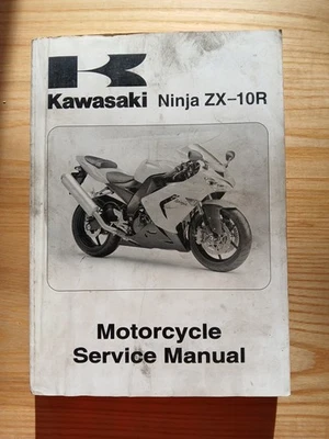 Kawasaki Ninja ZX-10R 2004 manual de taller de reparación de servicio OEM 99924-1322-01 Foto 1 de 3