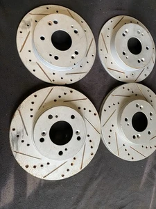 Front & Rear Brake Rotors Set For 1997-2001 Honda Prelude - Picture 1 of 8
