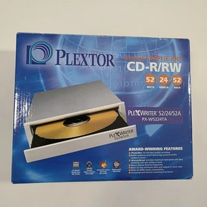 PLEXTOR PX-W5224TA PLEXWRITER NAPĘD CD-RW (E-IDE), 52/24/52A - Nowy Open Box - Zdjęcie 1 z 10