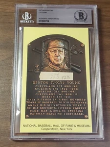 Cy Young Schnitt Handschrift Beckett authentifiziert - Bild 1 von 3