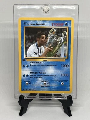 Carta Pokémon Cristiano Ronaldo Arte Completo Portugal Foto 1 de 2