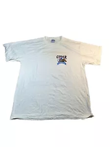 Vintage Cigar World Champ Horse Racing Tshirt Mens Size L Y2K-HEAVY STAINING - Picture 1 of 16