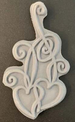 Stampendous Flourish Hanging Hearts Cling Rubber Stamp - Image 1 of 2