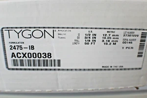 TYGON ACX00038 Saint Gobain 2475-IB HIGH-PURITY PRESSURE TUBING - Picture 1 of 9