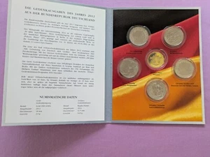10 Euro Gedenkmünzenset Deutschland 2012 Stempelglanz 5 Münzen - Bild 1 von 1