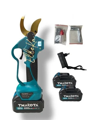 Forbice Cesoia da Potatura 45mm Display Makota a Batteria 68v 6000mAh 2 Batterie - Immagine 1 di 3