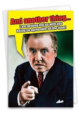 1 tarjeta de papel divertida de aniversario - esposo, esposa - y otra cosa - hecha en Estados Unidos Foto 1 de 4