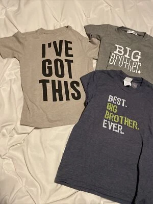 Boys Big Brother Tshirts Size Small - Image 1 of 4