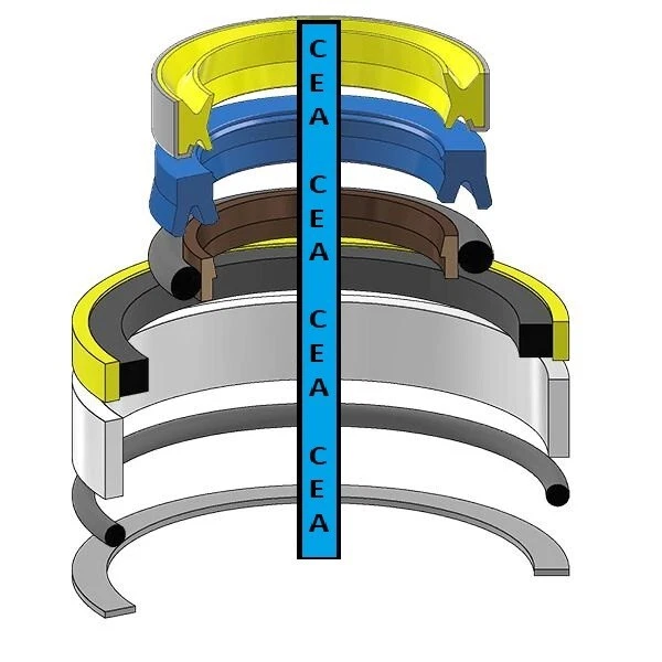 Kit de sello de cilindro Var 7X2789 para Caterpillar 920 930 936E 950-966F 931B-51C D3 Foto 1 de 1