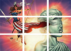 CBLDF Liberty Sticker Puzzle Complete 9 Card Chase Set