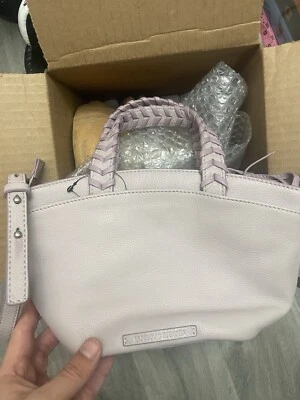 Bolso Bandolera Pequeño Lucky Brand Kquin Asa Trenzada Gris Lila Nuevo con Etiquetas Foto 1 de 4