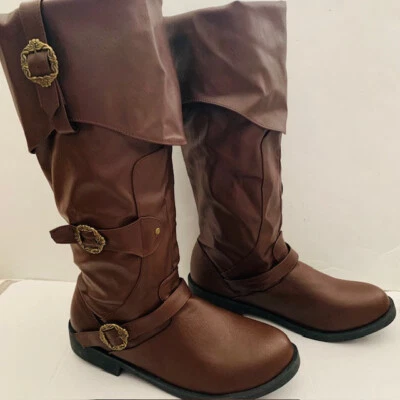 Botas de Capitán Pirata del Caribe Disfraz de Halloween Juegos con disfraces - Talla 13 Foto 1 de 4