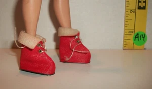 BOTAS DE ENCAJE ROJAS VINTAGE IDEALES TAMMY DOLL SNOW BUNNY JAPÓN 9211-4 AJUSTE BARBIE A14 - Imagen 1 de 5