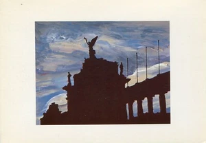 Charles Pachter•Gates of the C.N.E. Postal de arte at Sunset Toronto Canadá - Imagen 1 de 1