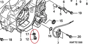 Genuine Honda CBF125 Oil Drain - Sump Plug 90131KRM840 - Boom - Picture 1 of 4