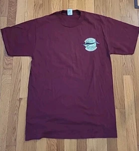 Hawaiian Blue Marlin T Shirt Mens Maroon Large Billfish Made In USA - Picture 1 of 8