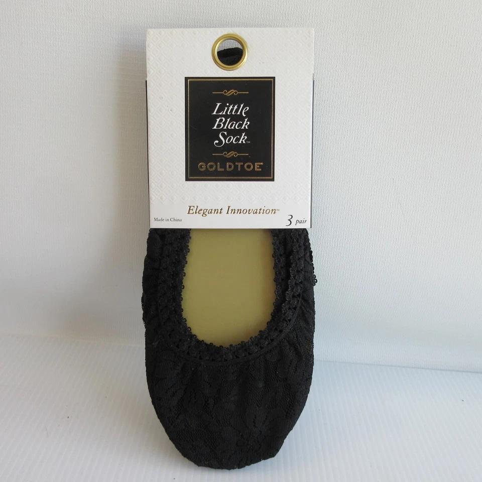 CALCETÍN GOLDTOE para mujer LITTLE BLACK Elegent Innovation negro/paisley talla 6-9 Foto 1 de 4