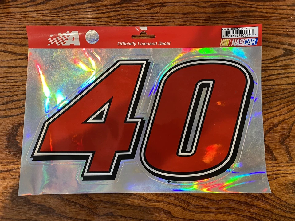 Наклейка Sterling Marlin No40 фольга официальная лицензия NASCAR (10 дюймов) - Изображение 1 из 1