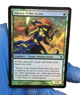 FOIL Sakura-Tribe Scout Saviors of Kamigawa - Condition Shown In Many Pictures - Image 1 of 4