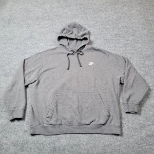 Nike Sudadera con Capucha Para Hombres XL Gris Pullover Sudadera Swoosh Logo Canguro Sudadera - Imagen 1 de 12