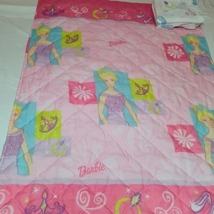 2002 Barbie Toddler Size Bedding Set Blanket + Sheets By Dan River - Picture 1 of 10