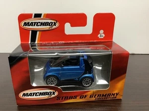 MATCHBOX STARS OF GERMANY SMART CAR - CABRIO BLUE 1:64 New in box - Picture 1 of 4