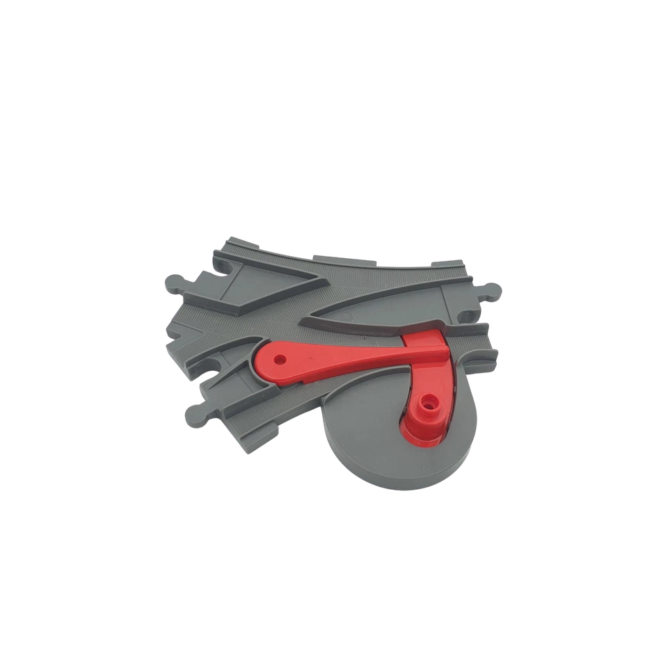 Lego® Duplo TRAIN Tracks GREY (DBG) Track Switcher with Red Switch - Image 1 of 1