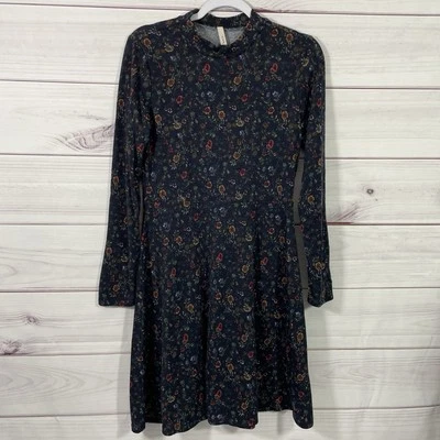 Gilli ModCloth Womens Dress Mock-Neck Floral Size L Multicolor. - Image 1 of 4