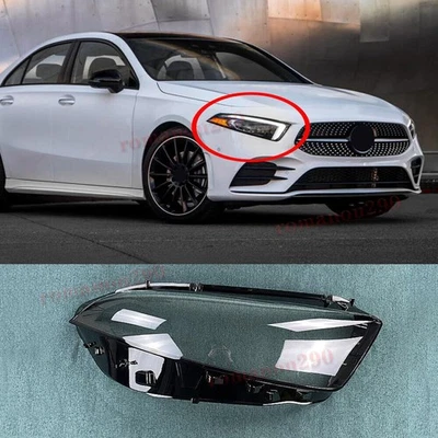 Cubierta de lente de faro delantero derecho para Mercedes-Benz Clase A 220 sedán 2019-2022 Foto 1 de 4