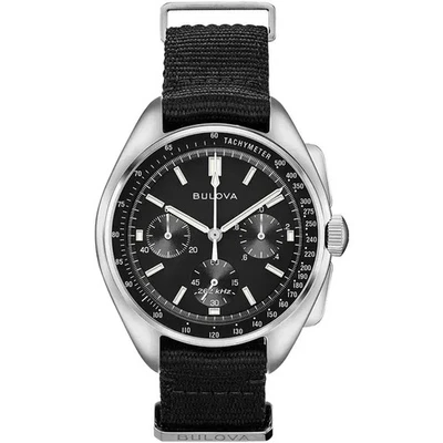 Bulova Lunar Pilot Edizione Speciale Cronografo da Uomo Cinturino Nylon Orologio - Immagine 1 di 4