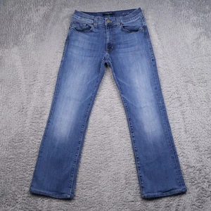 Pantalones de mezclilla FIDELITY 50-11 pierna recta para hombre 32x28 azul elástico 5 bolsillos - Imagen 1 de 15