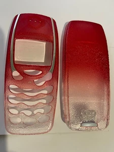 Nokia 3315 Matching Front & Rear Covers Set Frosted Red inc Screen Display Glass - Picture 1 of 3