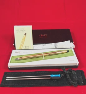 RARE! CROSS CENTURY 12k GOLD-FILLED/ROLLED GOLD BALLPOINT PEN NEW/MINT -USA- - Picture 1 of 7