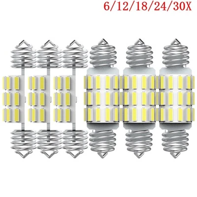 AUXITO Bright White 31MM DE3175 DE3022 LED Map Dome Light Bulb for Hyundai 2/10x - Image 1 of 4