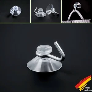 1-100 x Saugnapf 20 mm mit Haken aus Metall Saughaken Saugnäpfe Handtuchhalter - Bild 1 von 5
