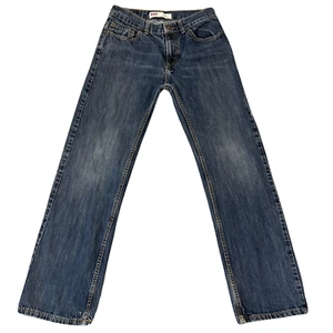 Levis 505 Pants Jeans Boys 18 Blue Denim Straight Leg Pockets Teens Youth 29x29 - Picture 1 of 14