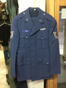 Vintage 1950s Korean War Air Force Dress Uniform Jacket and Pants Silver Wings . - Picture 1 of 23