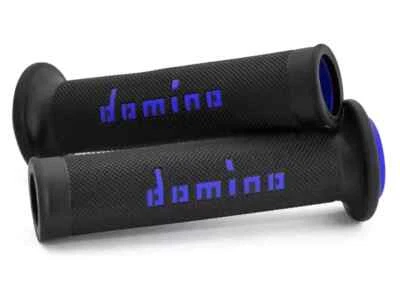 Empuñaduras Domino Road & Race negras azules A010 Full Diamond para bicicletas de carretera abiertas Foto 1 de 2