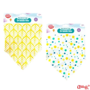 Paquete de 2 baberos de regate para bebés-Baby Upsy Daisy estilo pañuelo-baberos para bebés-baberos para margaritas Upsy - Imagen 1 de 1