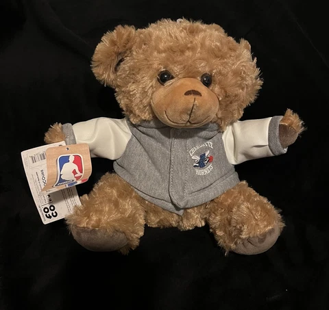 NBA Charlotte Hornets Teddy Bear Plush With Sweater Toy NWT Super Soft Cover
