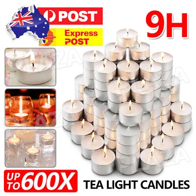 Tea Light Candles Tealight Wedding Candle Bulk Tealights Hour Party 9 Hours - image 1 of 4