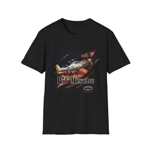 American Warbirds P51 Mustang Unisex Tri-Blend Crew-T-Shirt - Bild 1 von 24