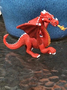 Tower Of Doom ELC Fire Breathing Red Winged Dragon. 8.5cm Mythical Figure - Picture 1 of 4